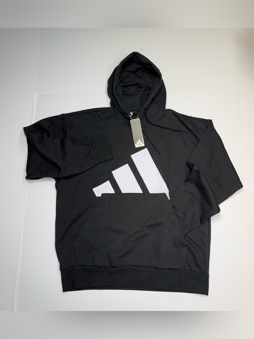 Adidas  Hoodie Sweatshirt Pullover Fleece IN6159 Men’s XL Retail $60 Black NWT